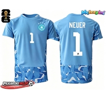 Niemcy Manuel Neuer #1 Bramkarskie Koszulka Wyjazdowa MŚ 2026 Krótki Rękaw